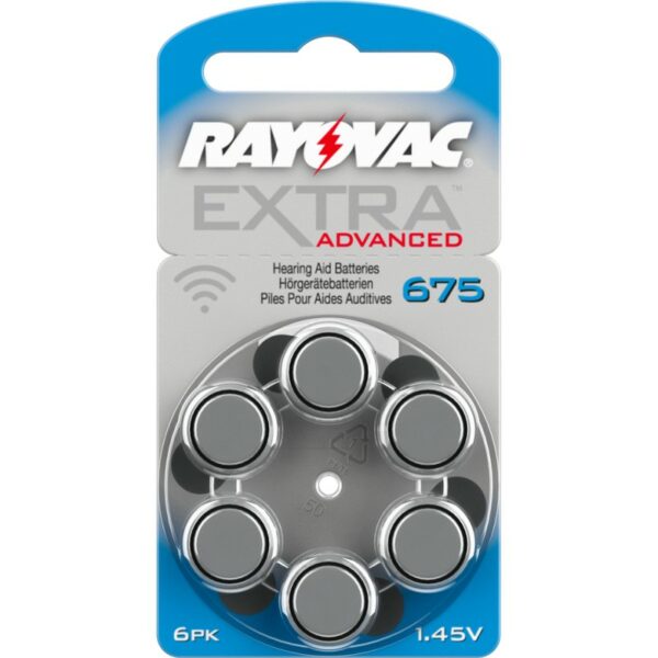 Rayovac Extra Advanced Misura 675 PR44 Colore Blu